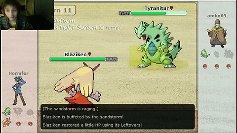 Generation 3 OU Tier Pokemon Battle Of Hornifer VS Ambo With Live Commentary (Celebi Used In Battle)