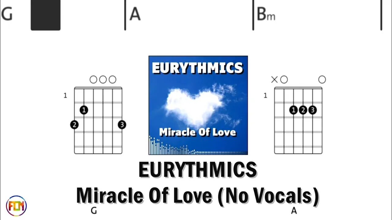 EURYTHMICS Miracle Of Love FCN GUITAR CHORDS & LYRICS NO VOCALS