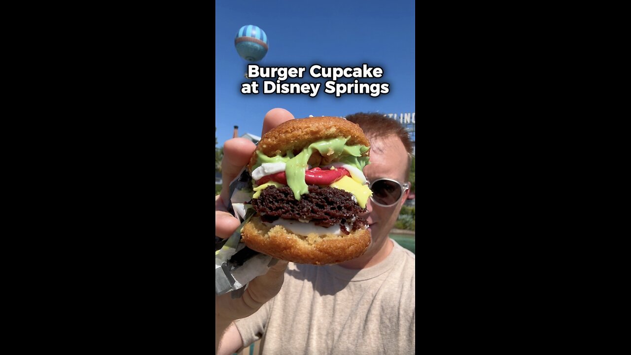 Cheeseburger Cupcake at Disney Springs in Orlando