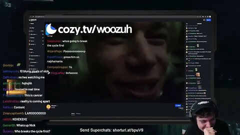 nick fuentes watches woozuh stream