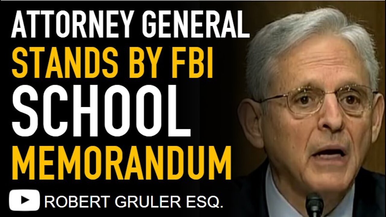 Garland Stands by School Memo Authorizing FBI Intervention Against Parents