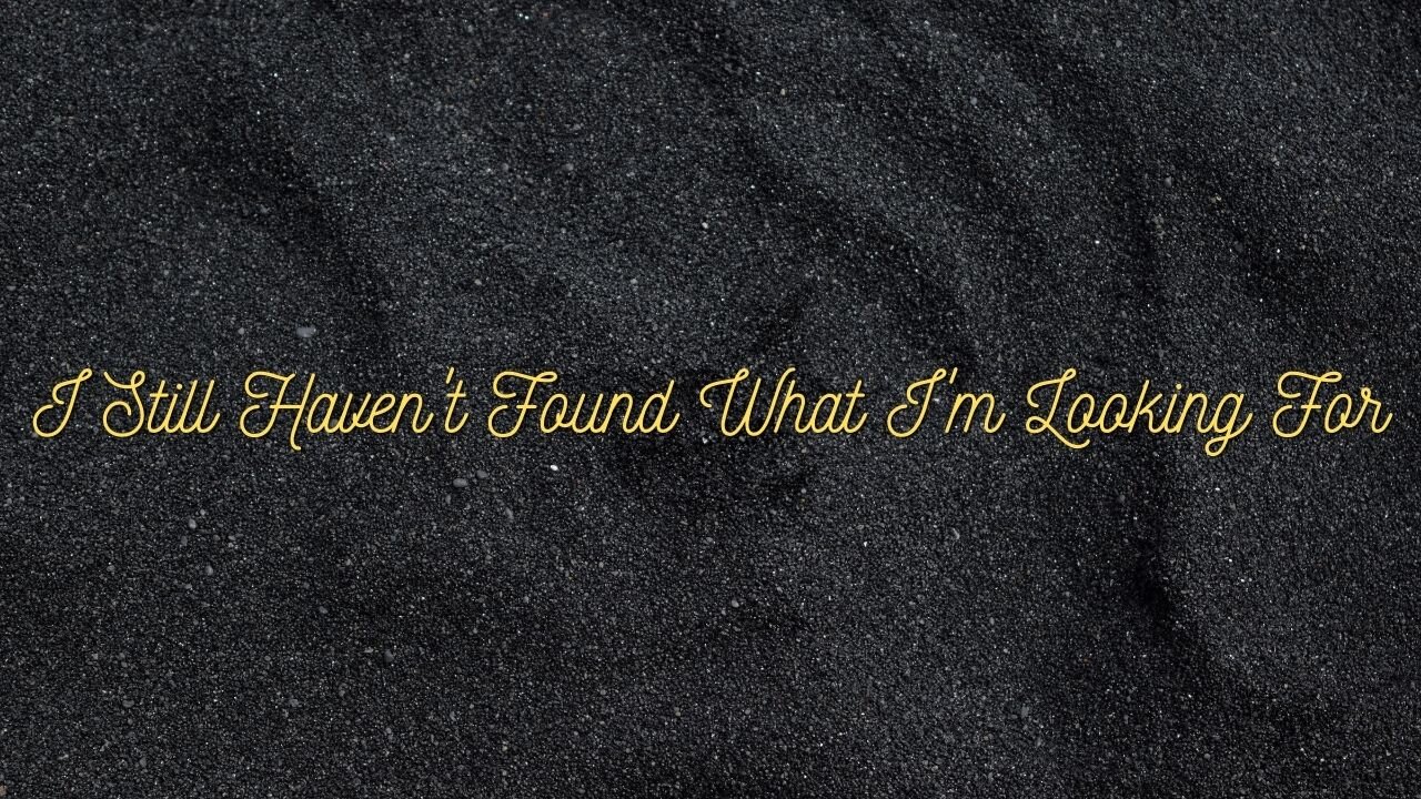 I Still Haven't Found What I'm Looking For - U2 (Piano Cover By The Fluffy Keys)