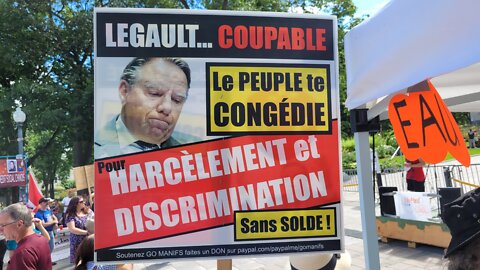 Manifestation au Parlement de Québec partie-1 13 août 2022