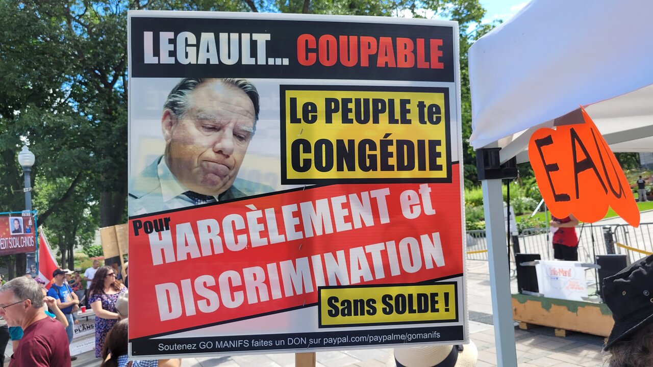 Manifestation au Parlement de Québec partie-1 13 août 2022