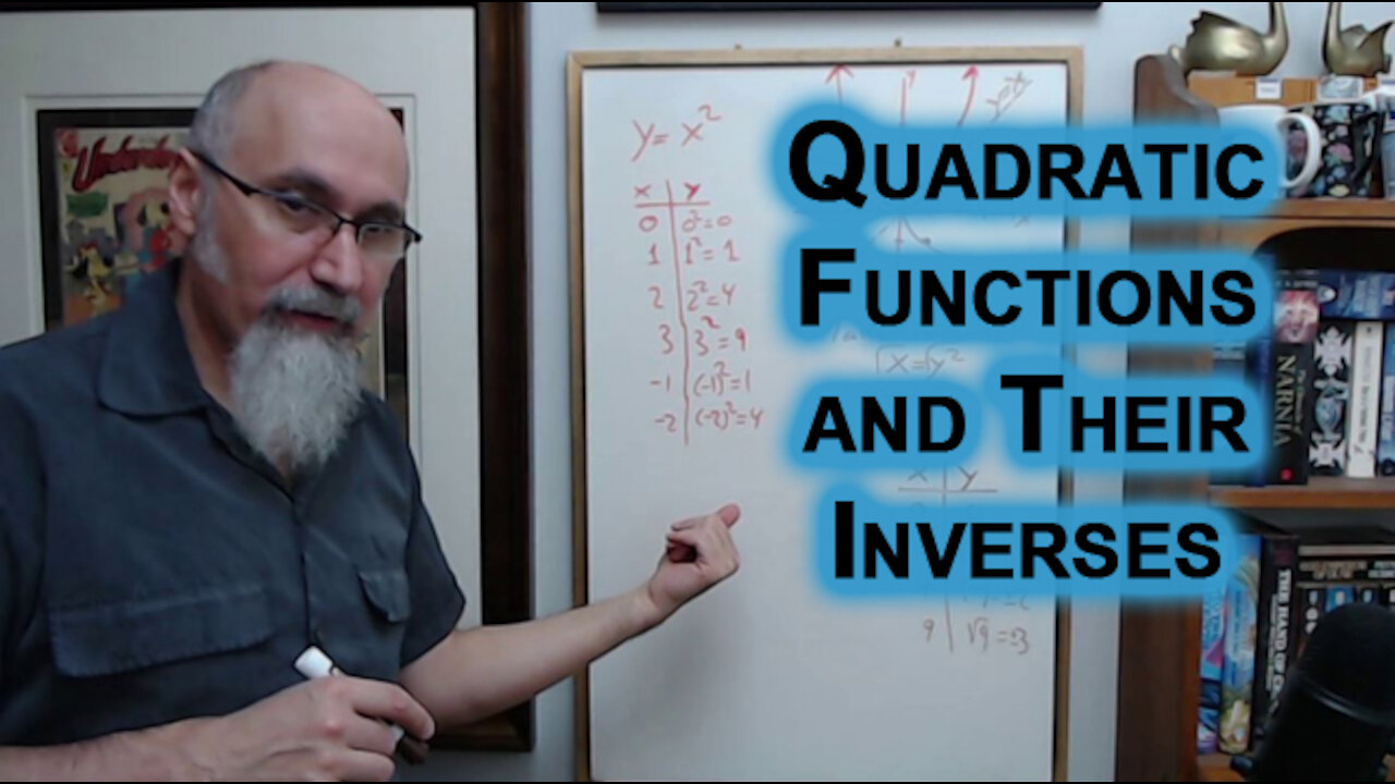 Quadratic Functions and Their Inverses, Introduction and Explanation, Graphing Parabolas [ASMR Math]