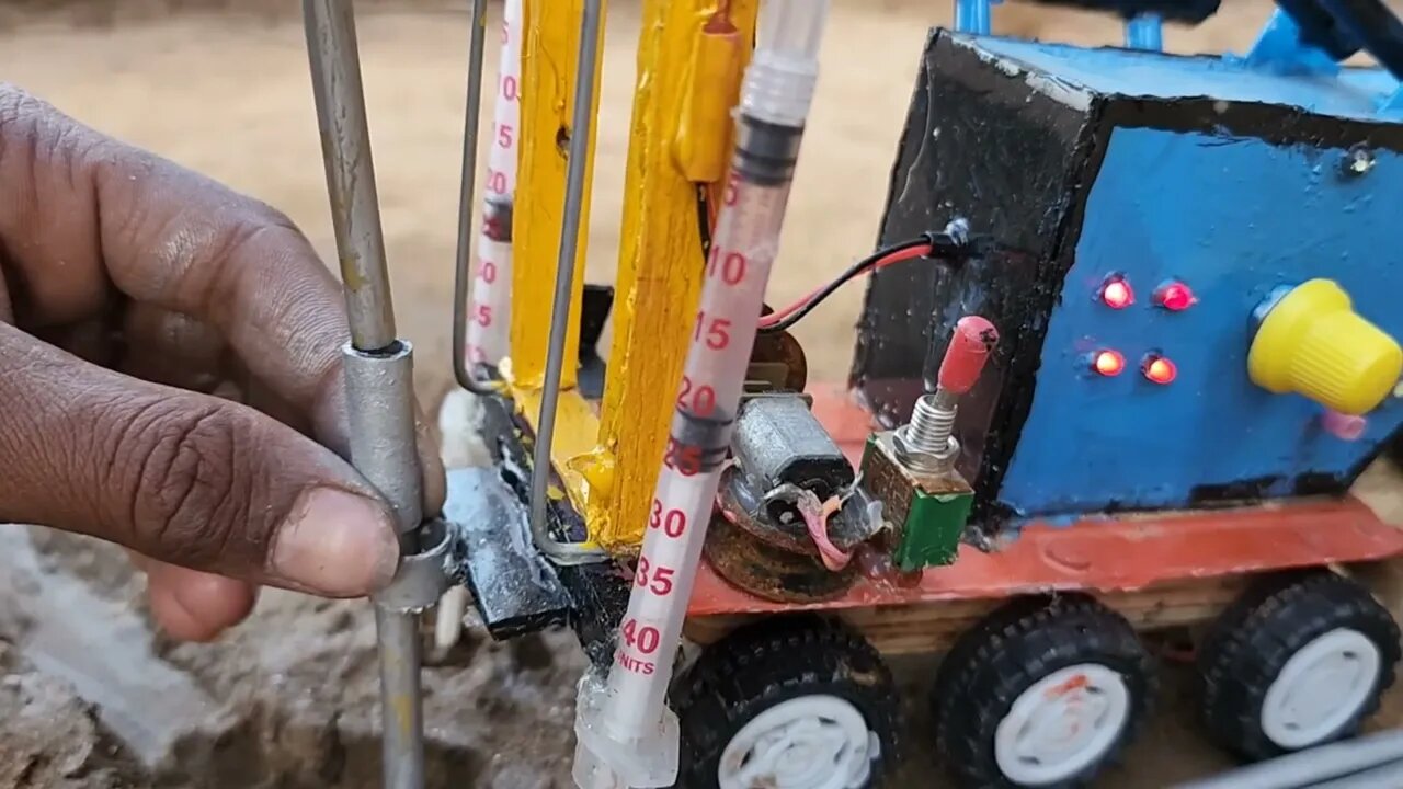 DIY tractor mini borewell drilling machine water pump