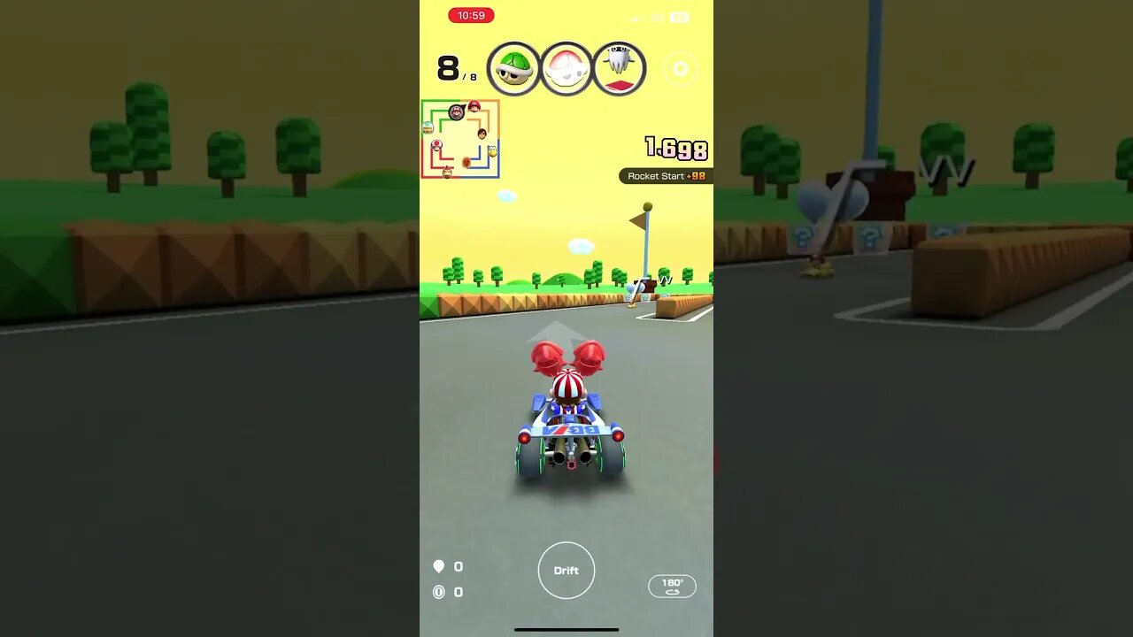 Mario Kart Tour - Blooper-Shaped Balloon Gameplay (Sundae Tour 2023 Token Shop Reward)