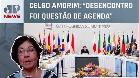 Dora Kramer analisa desencontro de Lula e Zelensky no Japão