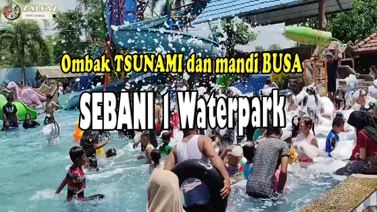 ombak bukan tsunami di kolam renang sebani 1 water park, review semua pandaan pasuruan, ramah anak.