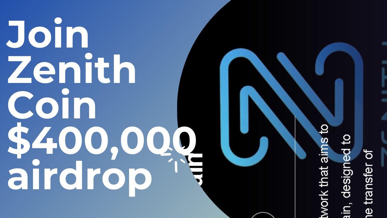 Join Zenith Coin $400,000 airdrop