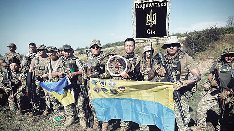 "People-In-Fatigues" helping "English-Speaking-Tourists" in Ukraine