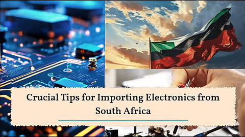 Navigating the World of Customs: Importing Electronics from South Africa