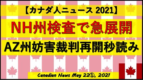 NH州検査で急展開 AZ州検査妨害裁判再開秒読み