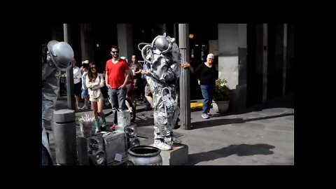 New Orleans Street Performers The Robo Robotics! I made up this name lol