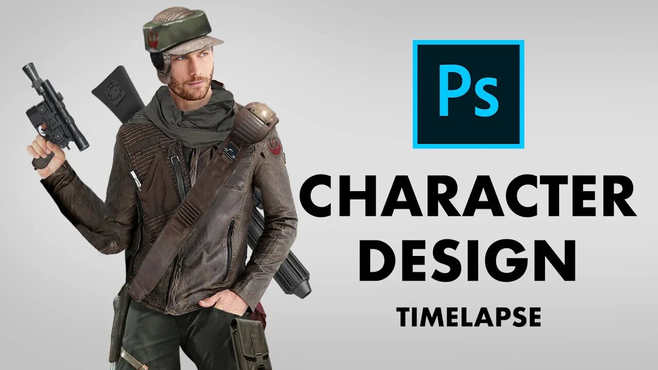 Star Wars Rebel Soldier - Character Design Photoshop Manipulation Timelapse