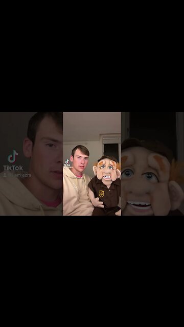 Ups guy has a message! #ventriloquist #standupcomedy #trending #funny #ezra #comedy #ventriloquism