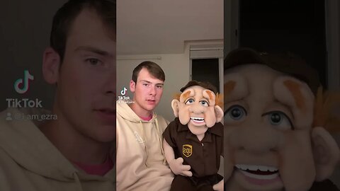 Ups guy has a message! #ventriloquist #standupcomedy #trending #funny #ezra #comedy #ventriloquism