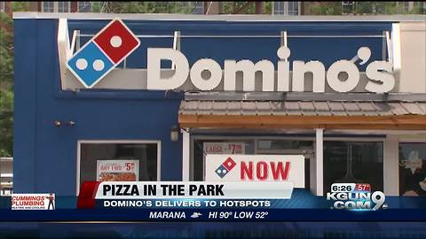 Domino's reveals new "hotspot" delivery options