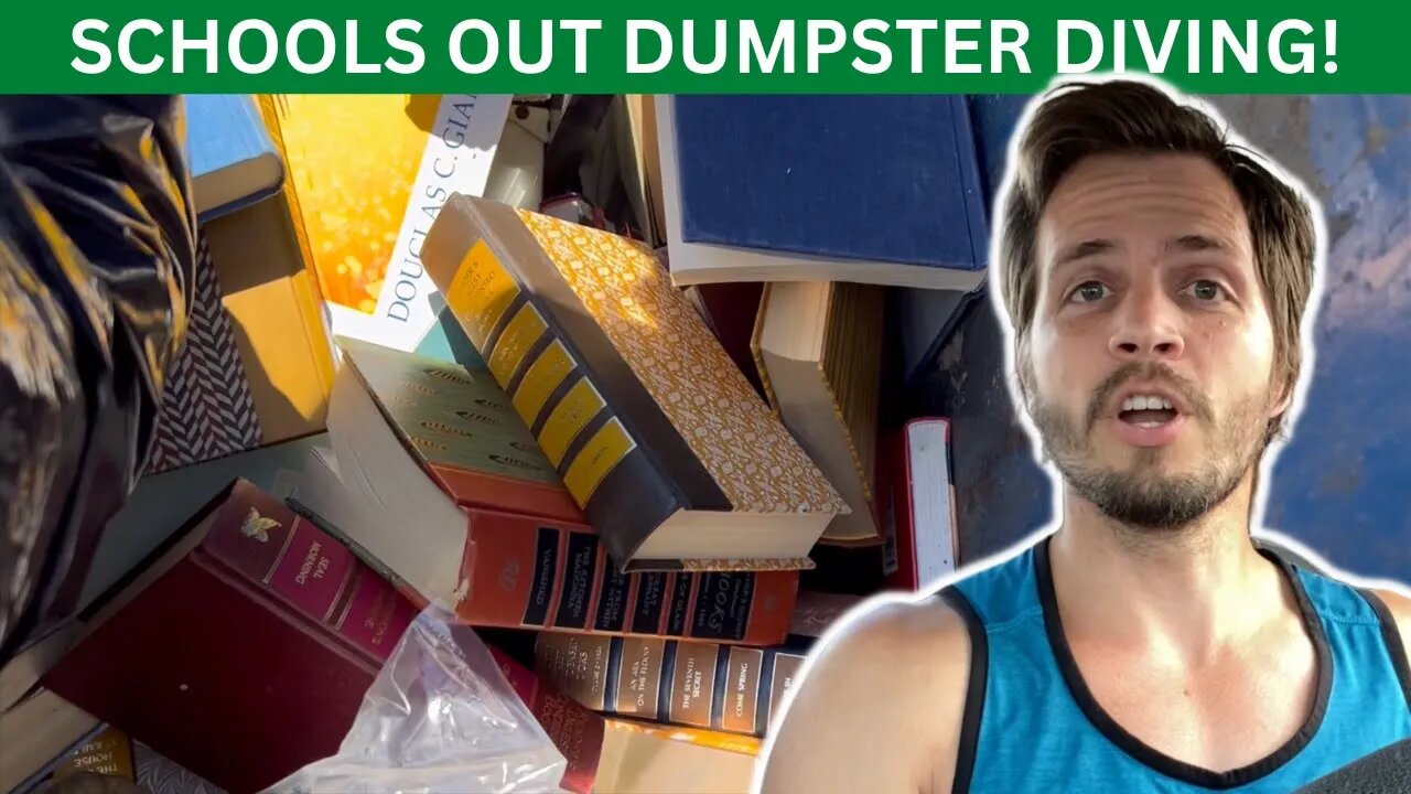 Dumpster Diving 2023: "So Many COOL Books!!!" (School Dumpsters)