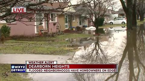 Flooded neighborhoods have homeowners on edge