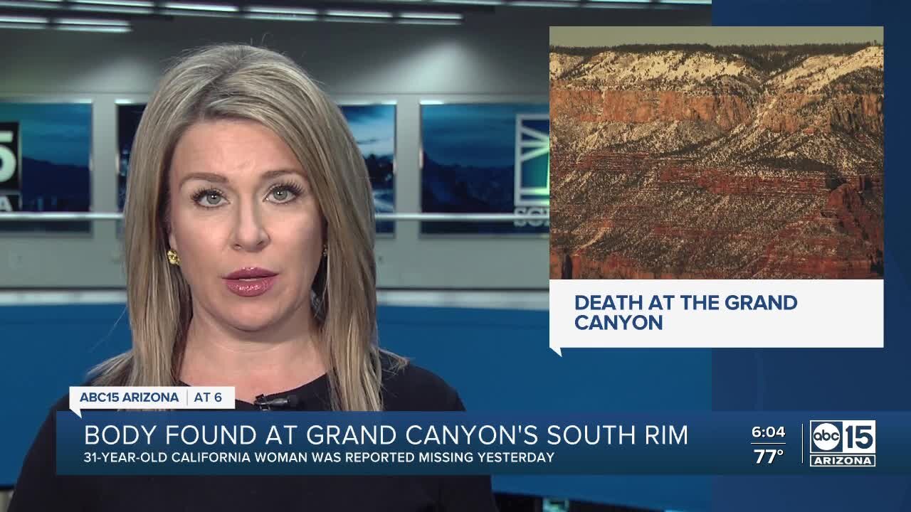 Body found at Grand Canyon's south rim