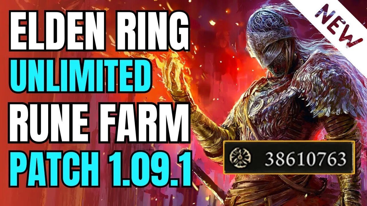 Final - Elden Ring Rune Farm! Glitch Patch 1.09.1 - 1M+ Runes / Min - Best runes exploit EVER