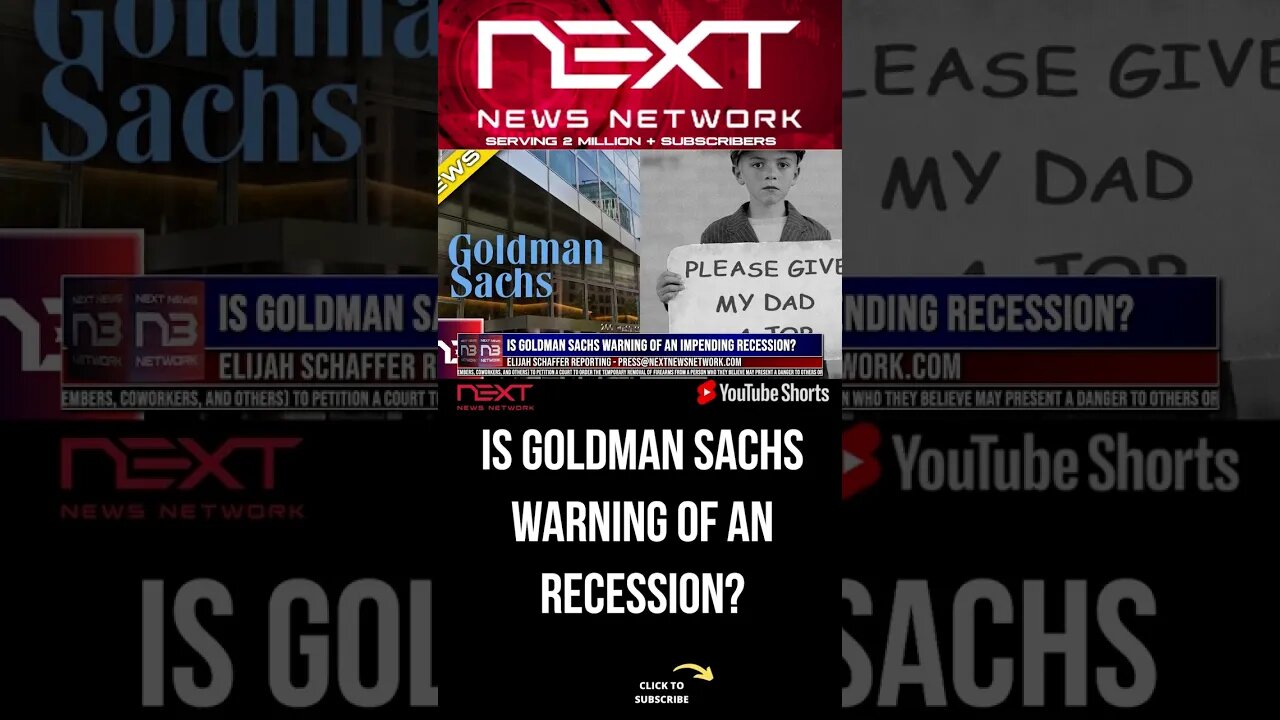 Is Goldman Sachs warning of an impending recession? #shorts