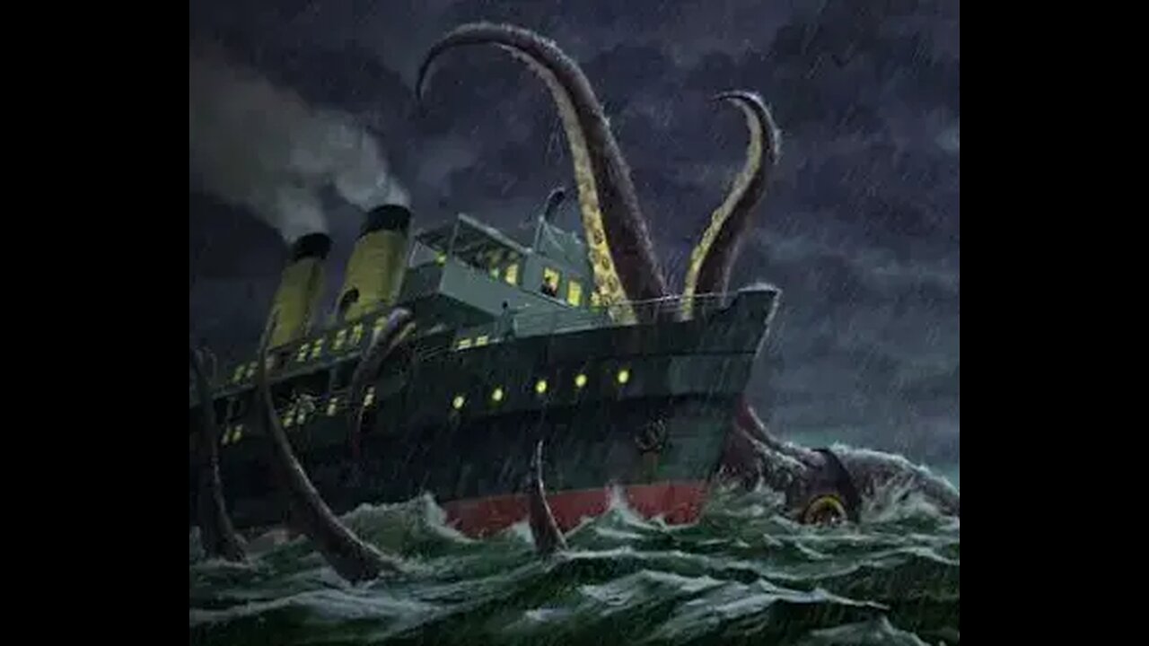 USS. Stein Attacked by a Giant Squid on her Maiden Voyage
