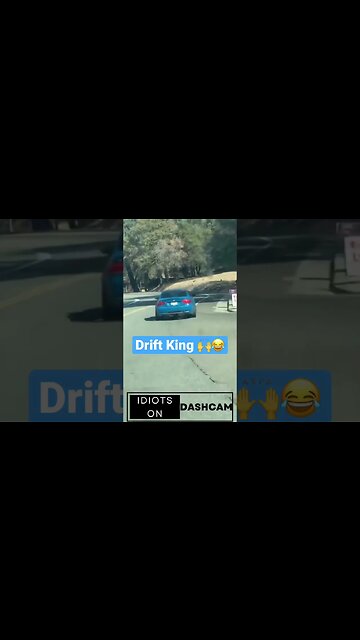 BMW fails drift off road