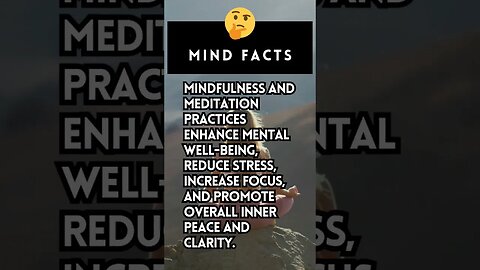 Mind Facts: Mindfulness #facts #youtubeshorts