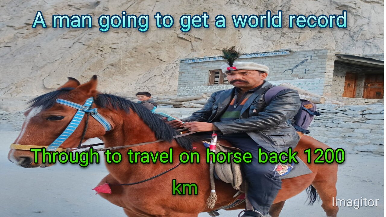 This man will travel 1200 km on horse back