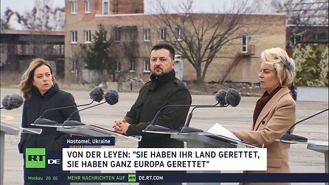 Zweiter Jahrestag der russischen Militäroperation: Westliche Politiker zu Besuch in Kiew