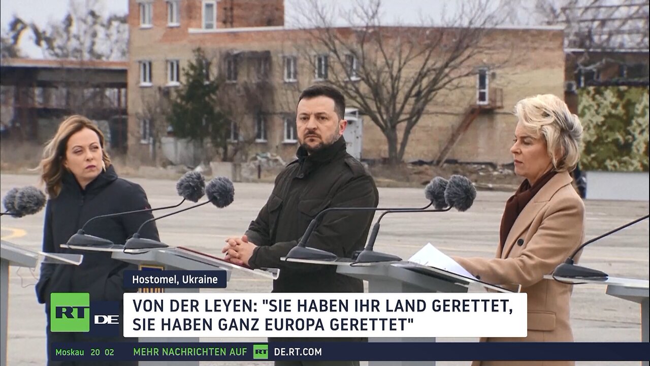 Zweiter Jahrestag der russischen Militäroperation: Westliche Politiker zu Besuch in Kiew