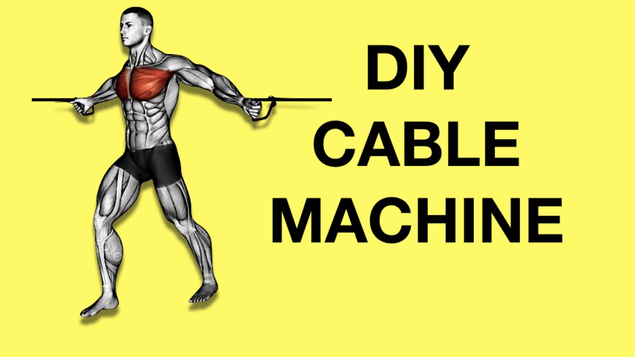 DIY home gym cable pulley machine (cable crossover, high pulley, low pulley system)