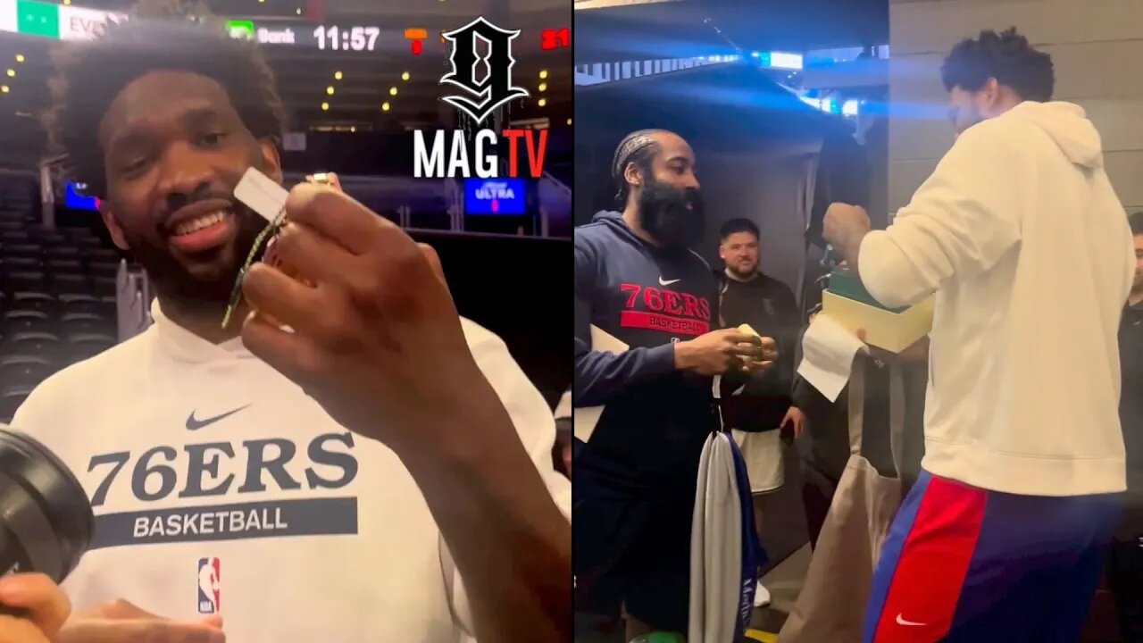 "How Do U Wear One" James Harden Gifts Joel Embiid A Rolex Watch For Winning 2023 NBA MVP! ⌚️