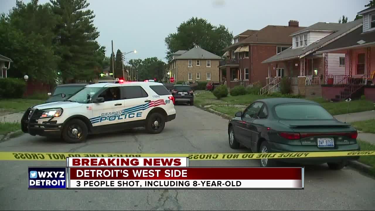 3 people shot, including a child, on Detroit's west side