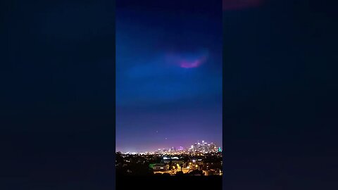 Falcon-9 Rocket launching over Los Angeles