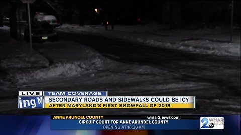 Secondary roads and sidewalks
