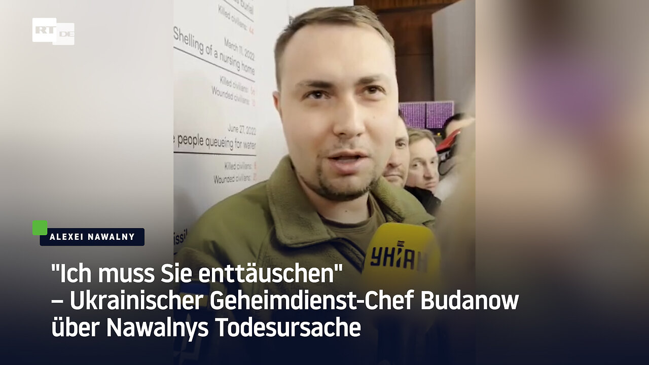 "Ich muss Sie enttäuschen" – Ukrainischer Geheimdienst-Chef Budanow über Nawalnys Todesursache