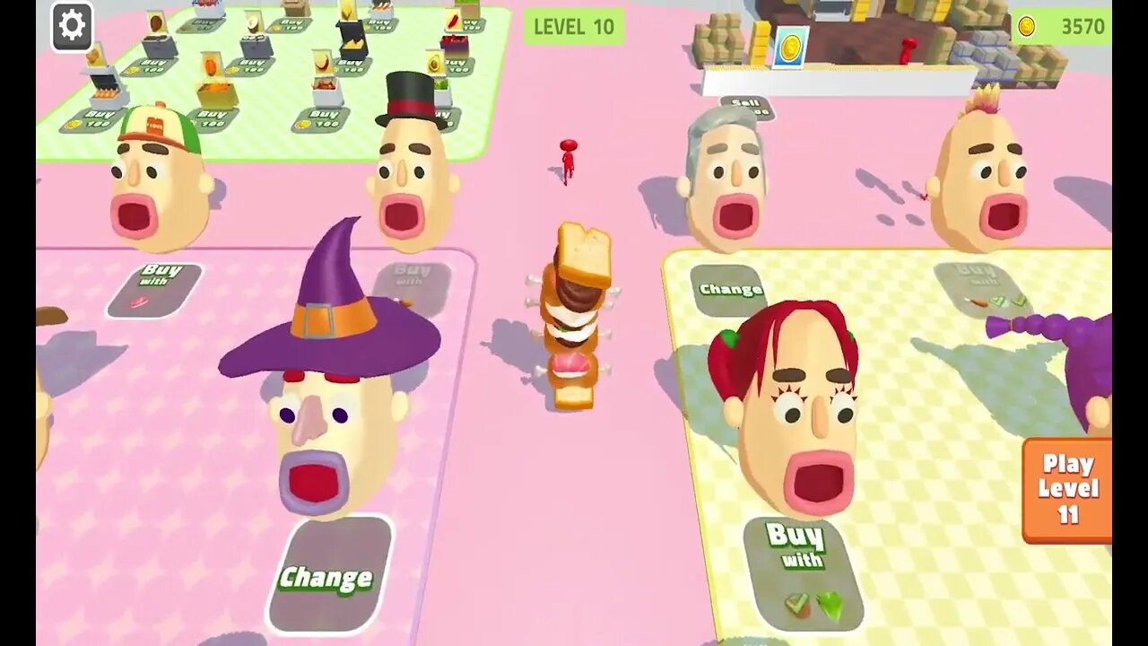 Sandwich Runner New Update Unlock All Heads And Breads