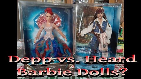 Johnny Depp vs. Amber Heard Barbie Dolls.