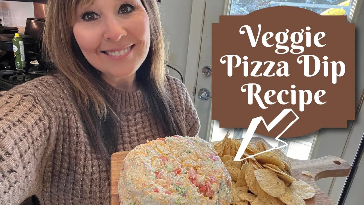 Veggie Pizza Dip Recipe | Easy Appetizer Idea