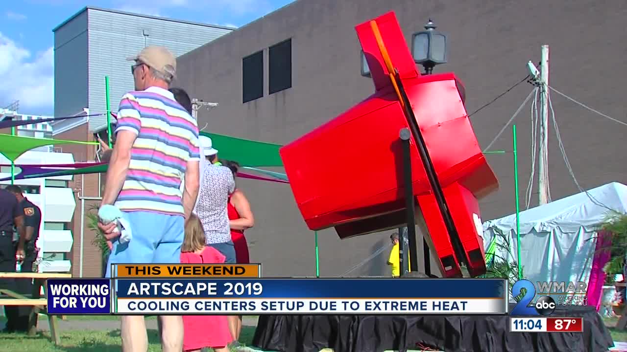 Cooling centers setup for Artscape 2019