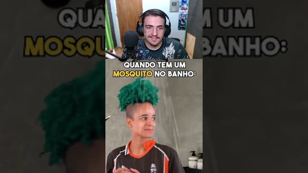 REACT JOOJ NATU QUANDO TEM UM MOSQUITO NO BANHEIRO