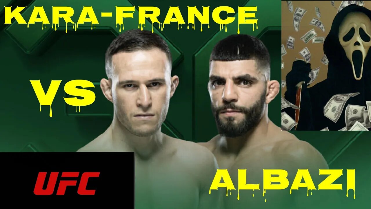 UFC VEGAS 74 KARA-FRANCE VS ALBAZI FULL CARD PREDICTIONS AN ALL MY BETS FOR THE CARD #freebets #ufc