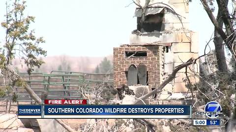 El Paso County fire burns more than 40K acres; several other large fires burning in Colorado