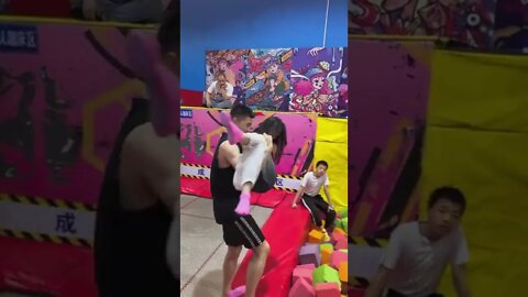 Best Funny videos 2022 😂 Trampoline Jumping #88 #shorts #poseitv