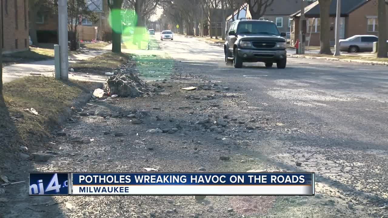 Potholes wreaking havoc on roads, cars