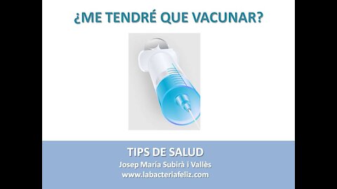 TIPS DE SALUD: ME TENDRÉ QUE VACUNAR