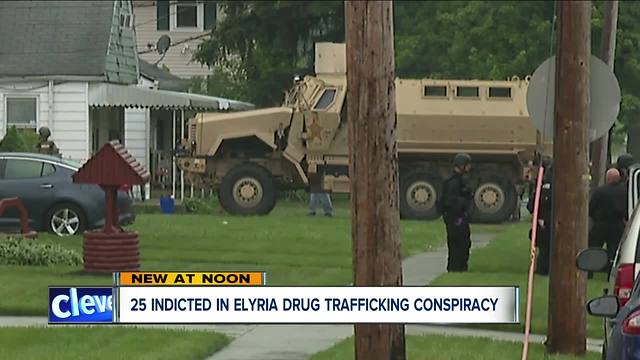 Feds bust 25 people for conspiring to traffic various drugs in Elyria